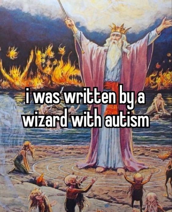 i was writtrn by a wizard with autism